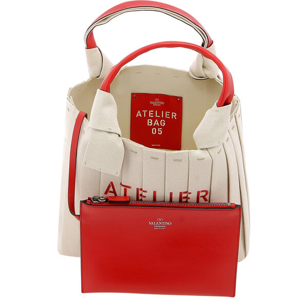 【VALENTINO ヴァレンティノ】アトリエ キャンバス トートバッグ VW2B0I76ULC0NE